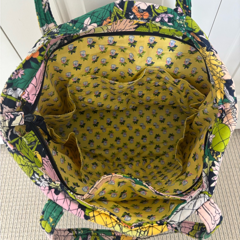 Vera Bradley Bloom Boom Tote Bag – Quilted Cotton Shoulder Tote - Picture 5 of 7